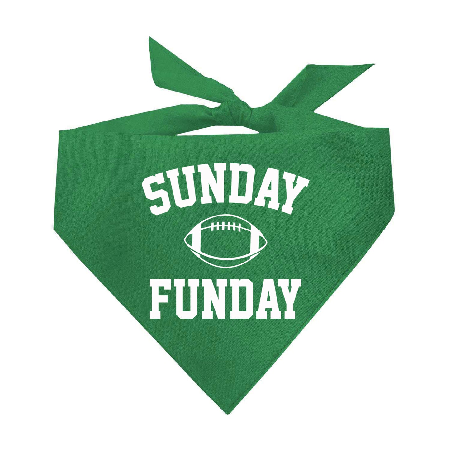Sunday Funday Football Triangle Dog Bandana