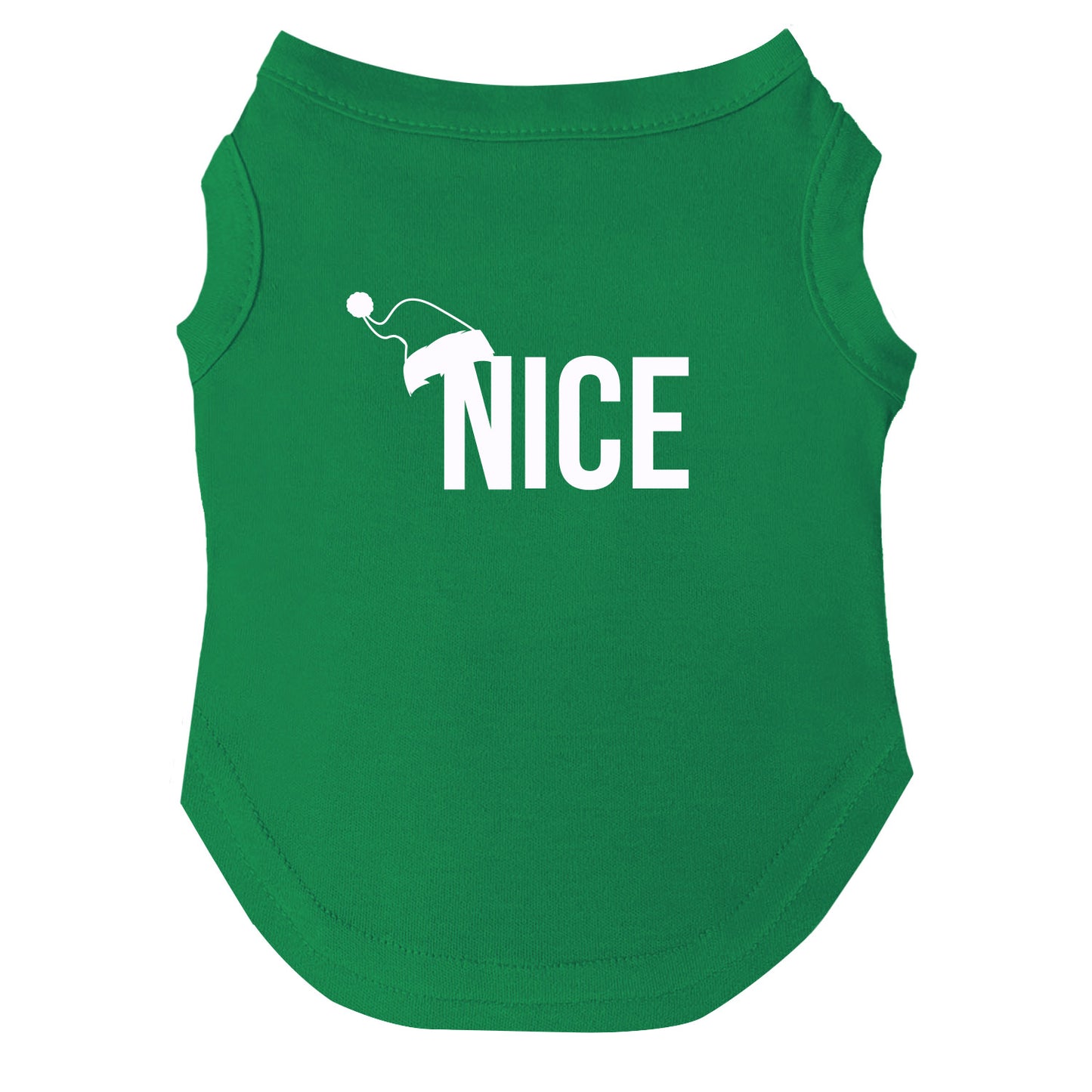 Nice Dog Tee | Soft Cotton Blend | Made in USA | Christmas Pet Outfit | Festive Pup Apparel