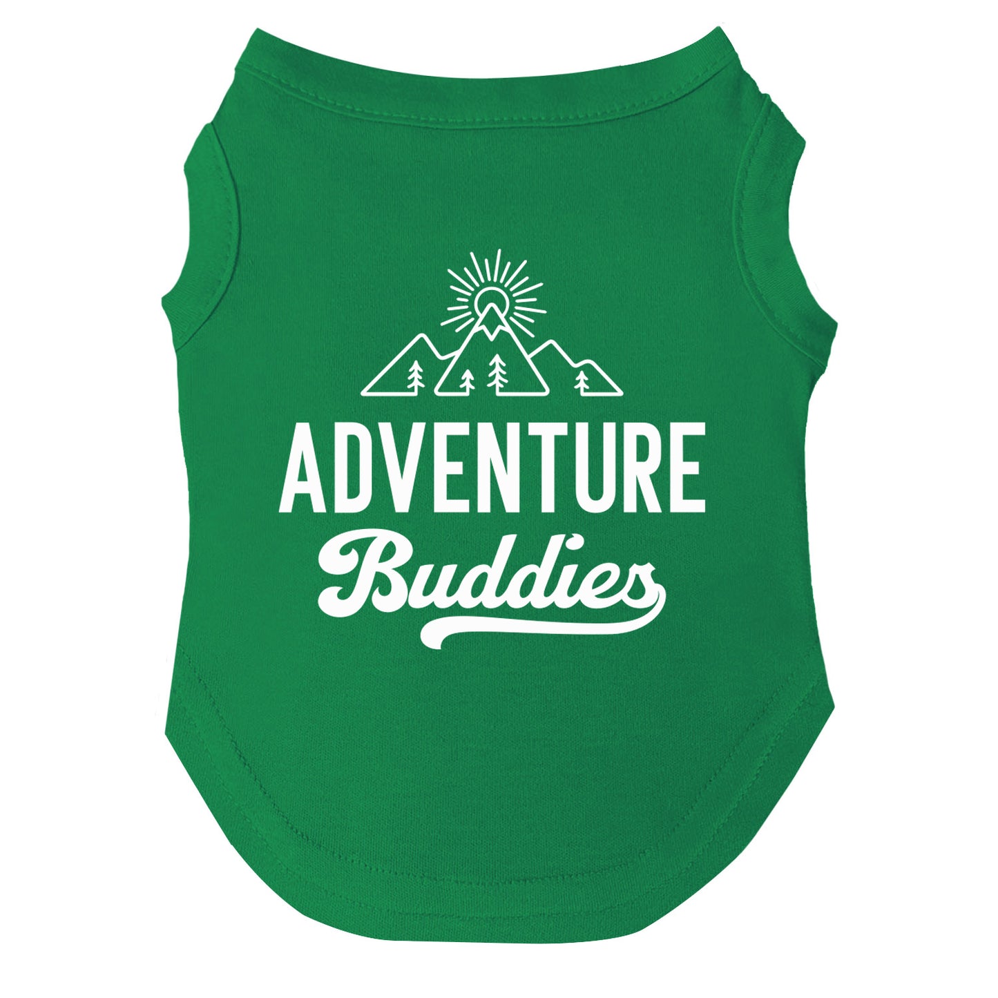 Adventure Buddies Dog Tee | Soft Cotton Blend | Made in USA | Outdoor Pet Outfit | Fun Pup Apparel