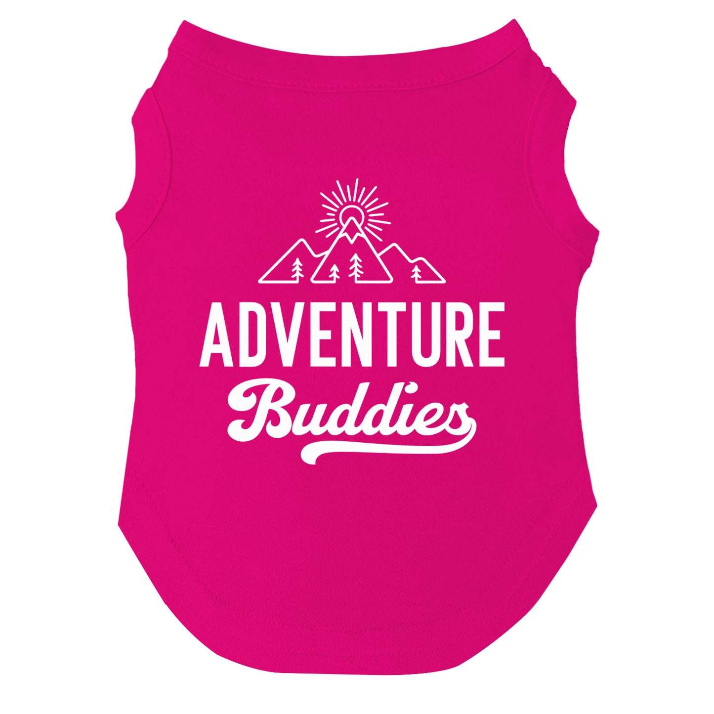 Adventure Buddies Dog Tee | Soft Cotton Blend | Made in USA | Outdoor Pet Outfit | Fun Pup Apparel