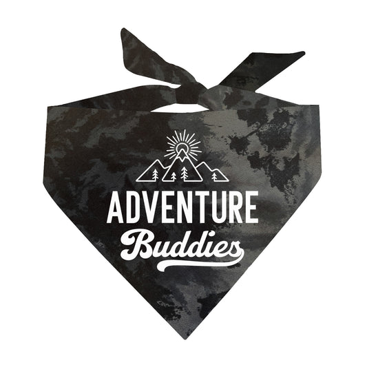 Adventure Buddies Scrunch Tie Dye Triangle Dog Bandana