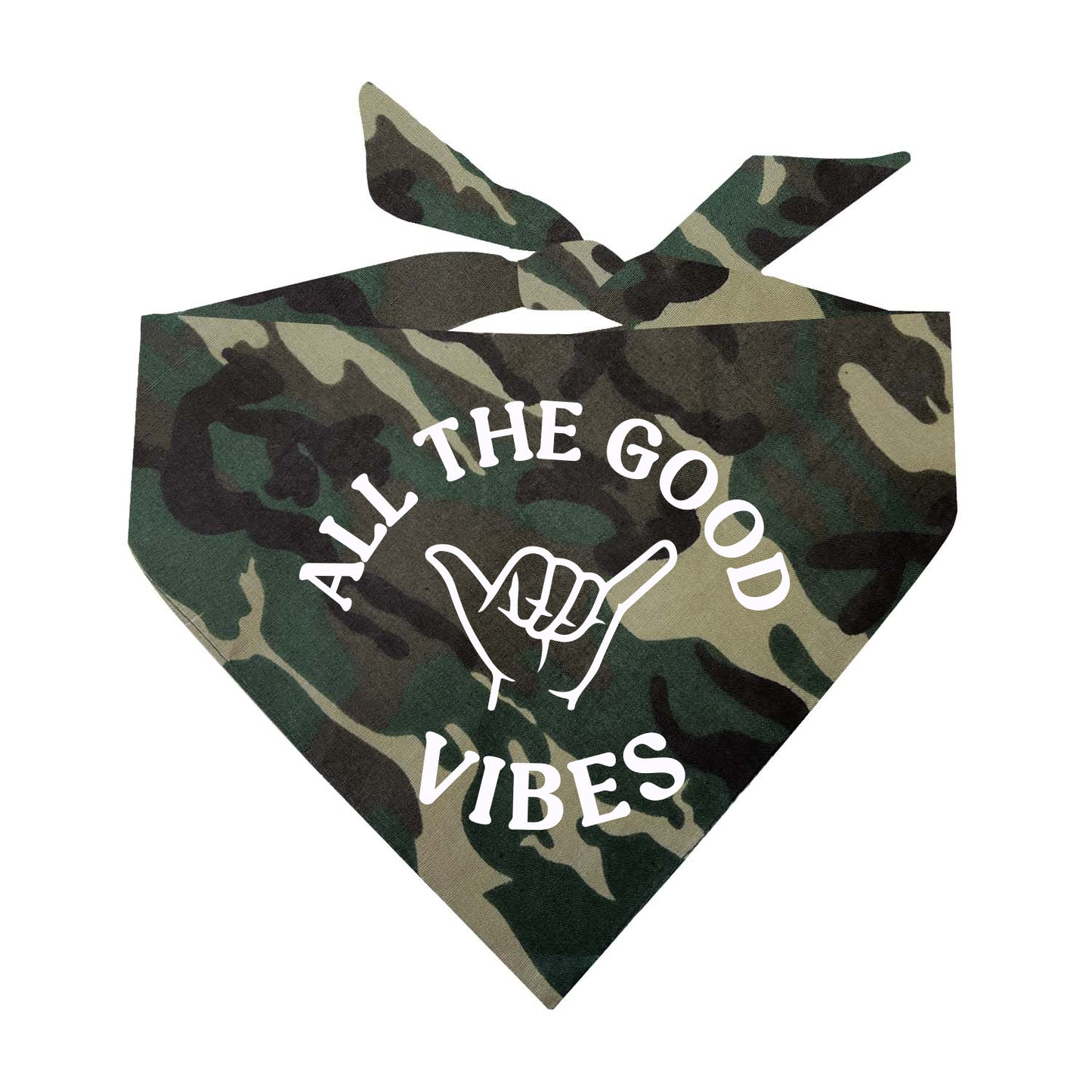 All The Good Vibes Triangle Dog Bandana