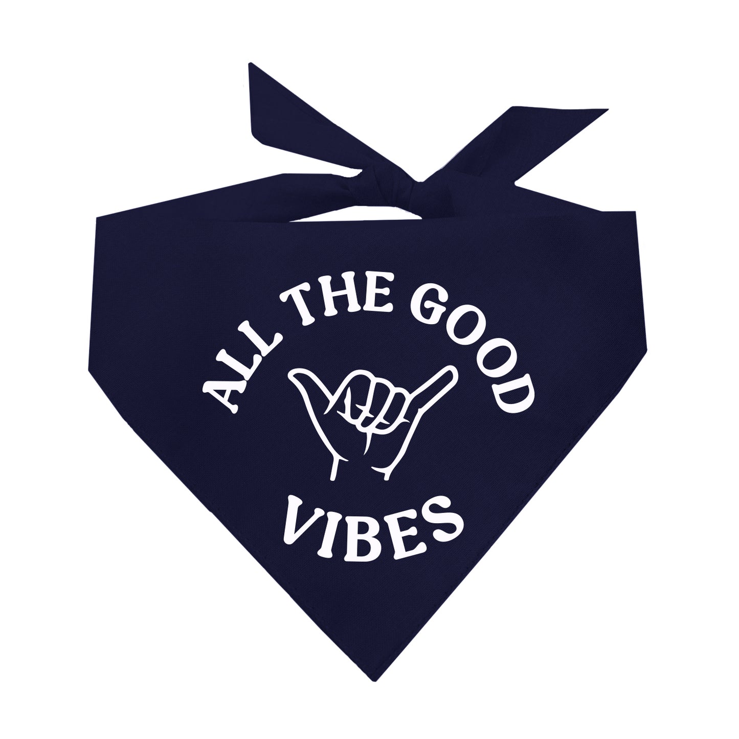 All The Good Vibes Triangle Dog Bandana