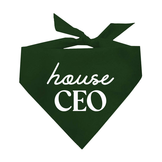 House CEO Triangle Dog Bandana (Assorted Earthy Colors)