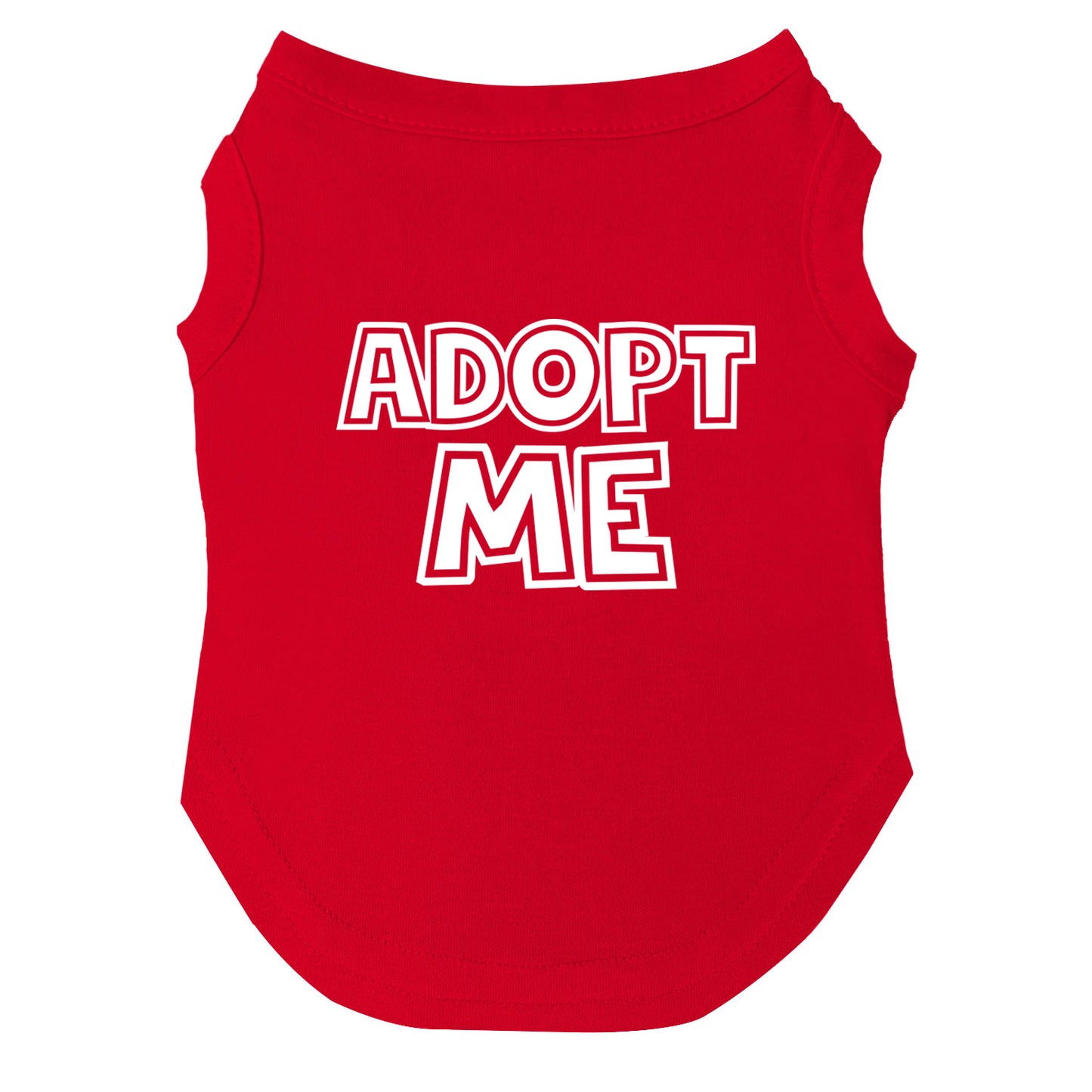 Adopt Me Dog Tee | Soft Cotton Blend | Made in USA | Rescue & Adoption Pet Outfit | Cute Pup Apparel