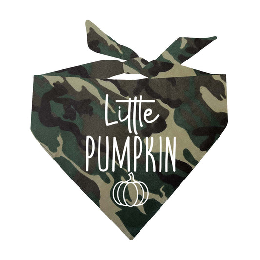 Little Pumpkin Fall Halloween Triangle Dog Bandana