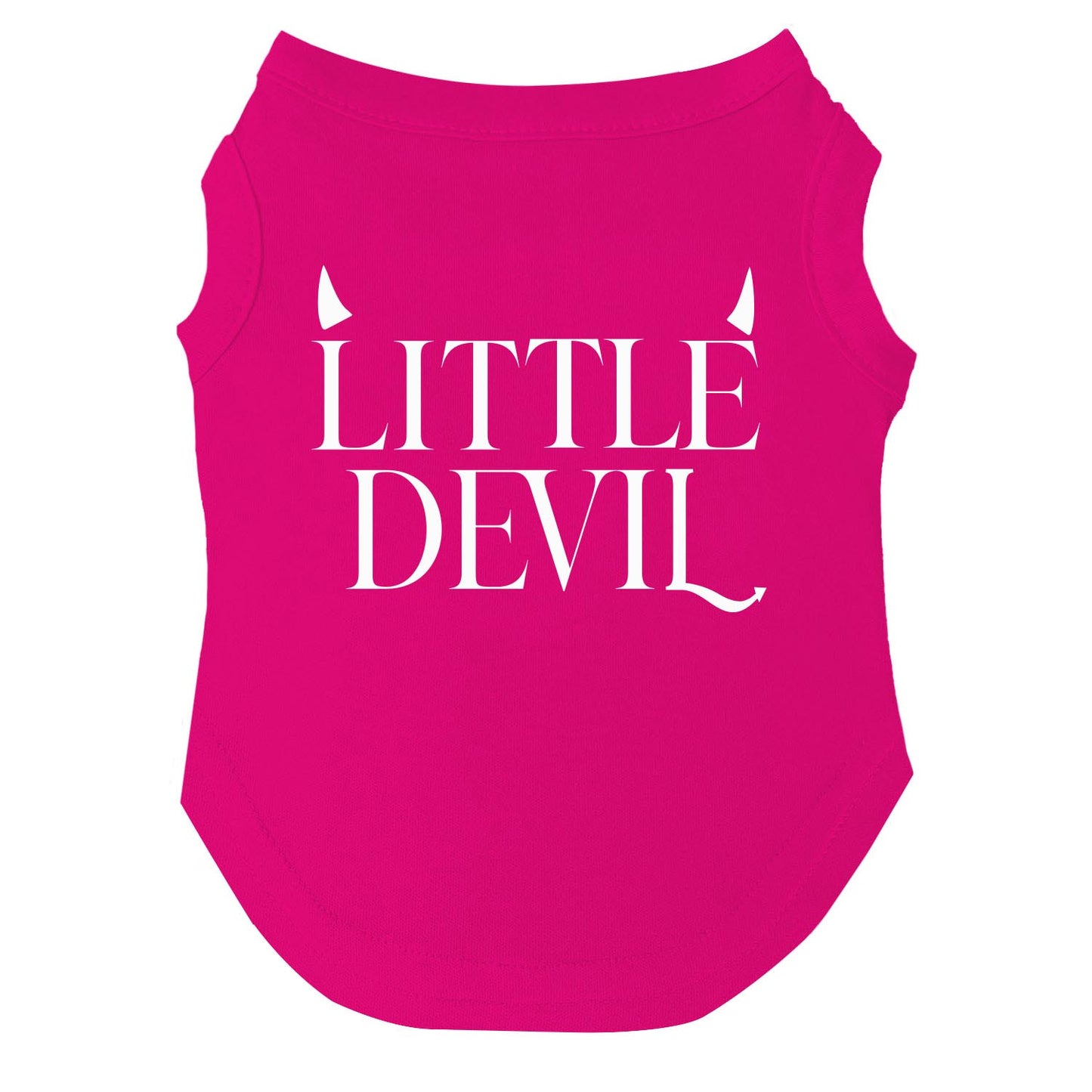 Little Devil Dog Tee | Soft Cotton Blend | Made in USA | Funny Pet Outfit | Playful Pup Apparel