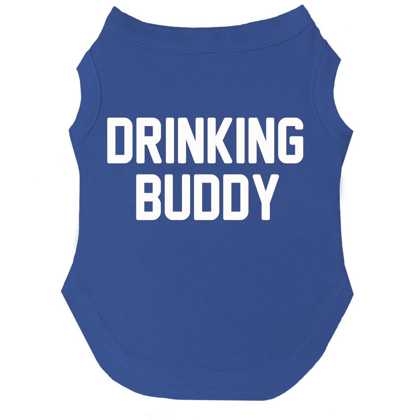 Drinking Buddy Dog Tee | Soft Cotton Blend | Made in USA | Funny Pet Outfit