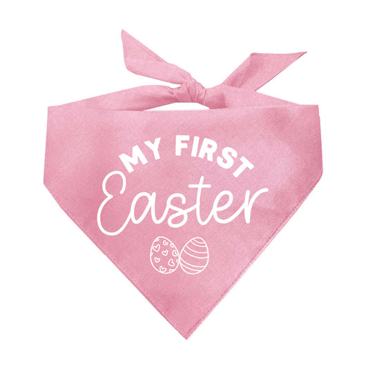 My First Easter Easter Triangle Dog Bandana