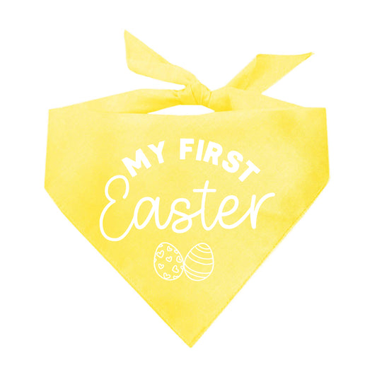 My First Easter Easter Triangle Dog Bandana