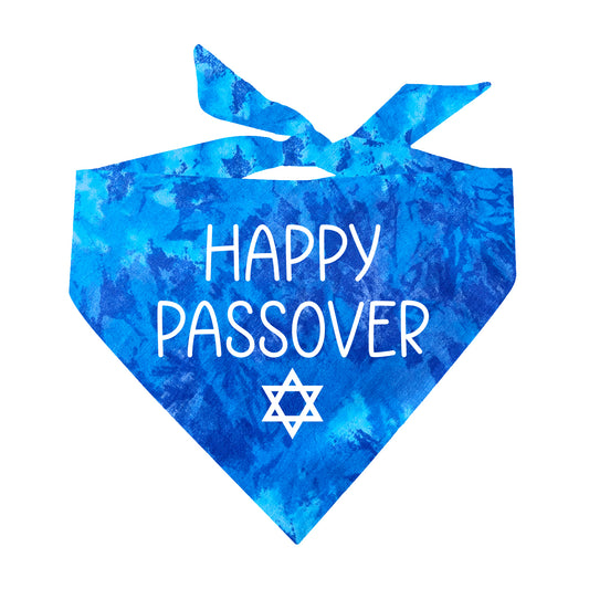 Happy Passover Triangle Dog Bandana