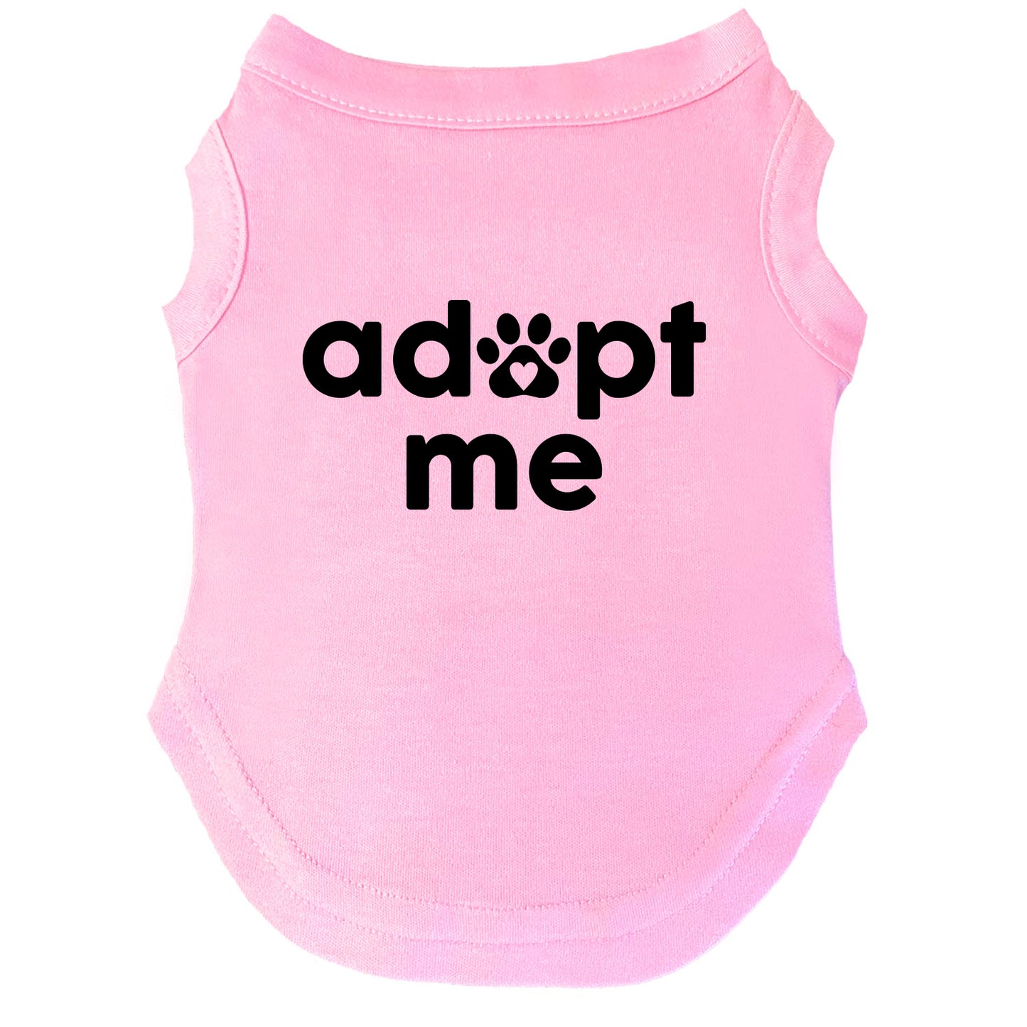 Adopt Me – Dog Tee | Bold Black Font | Shelter & Foster Pup Shirt | Soft & Washable