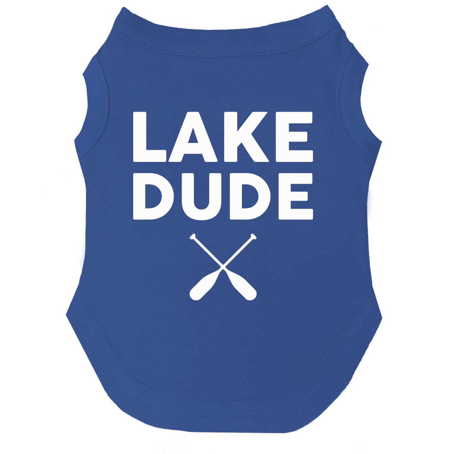 Lake Dude Dog Tee | Soft Cotton Blend | Made in USA | Outdoor Pet Outfit | Summer Pup Apparel