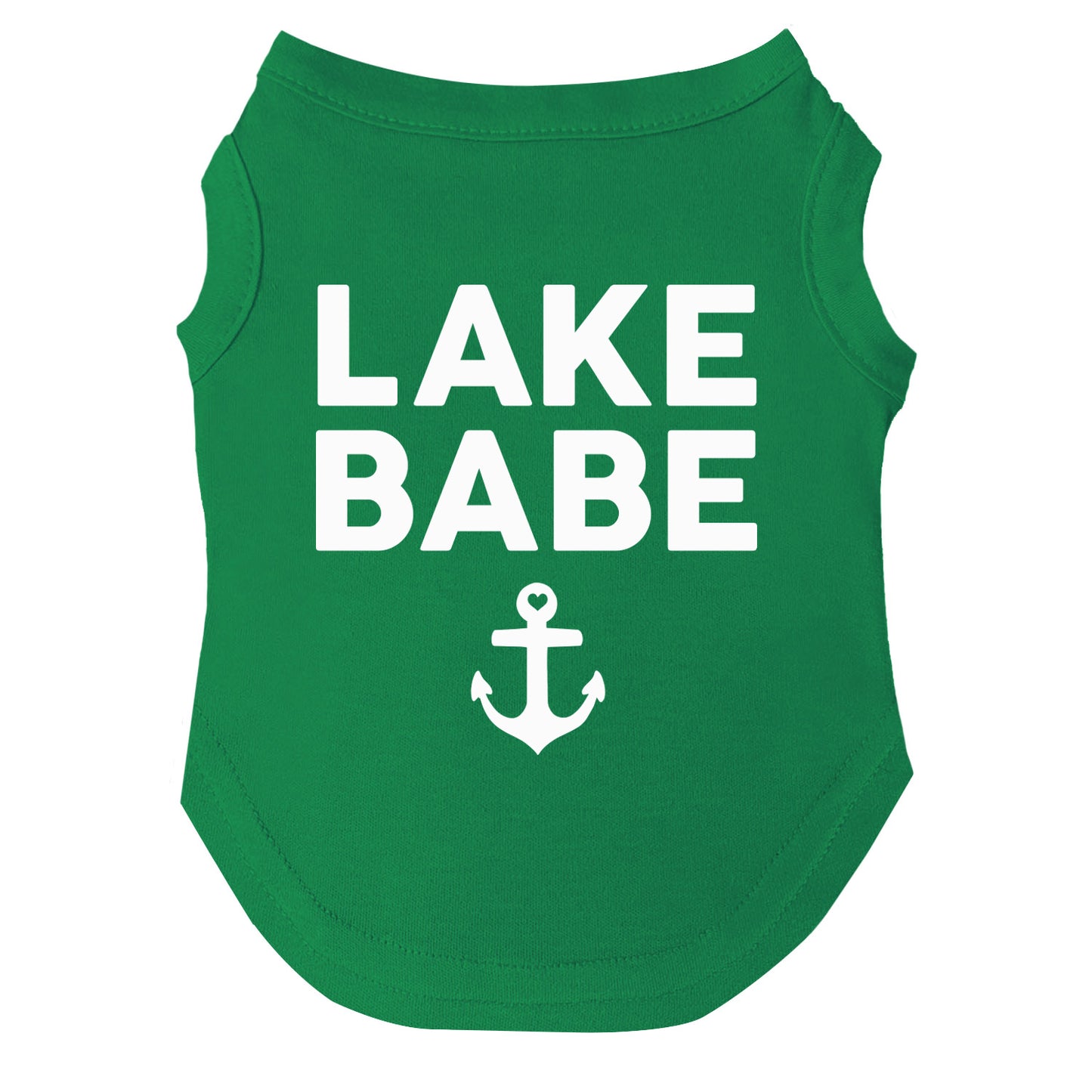 Lake Babe Dog Tee | Soft Cotton Blend | Made in USA | Outdoor Pet Outfit | Summer Pup Apparel