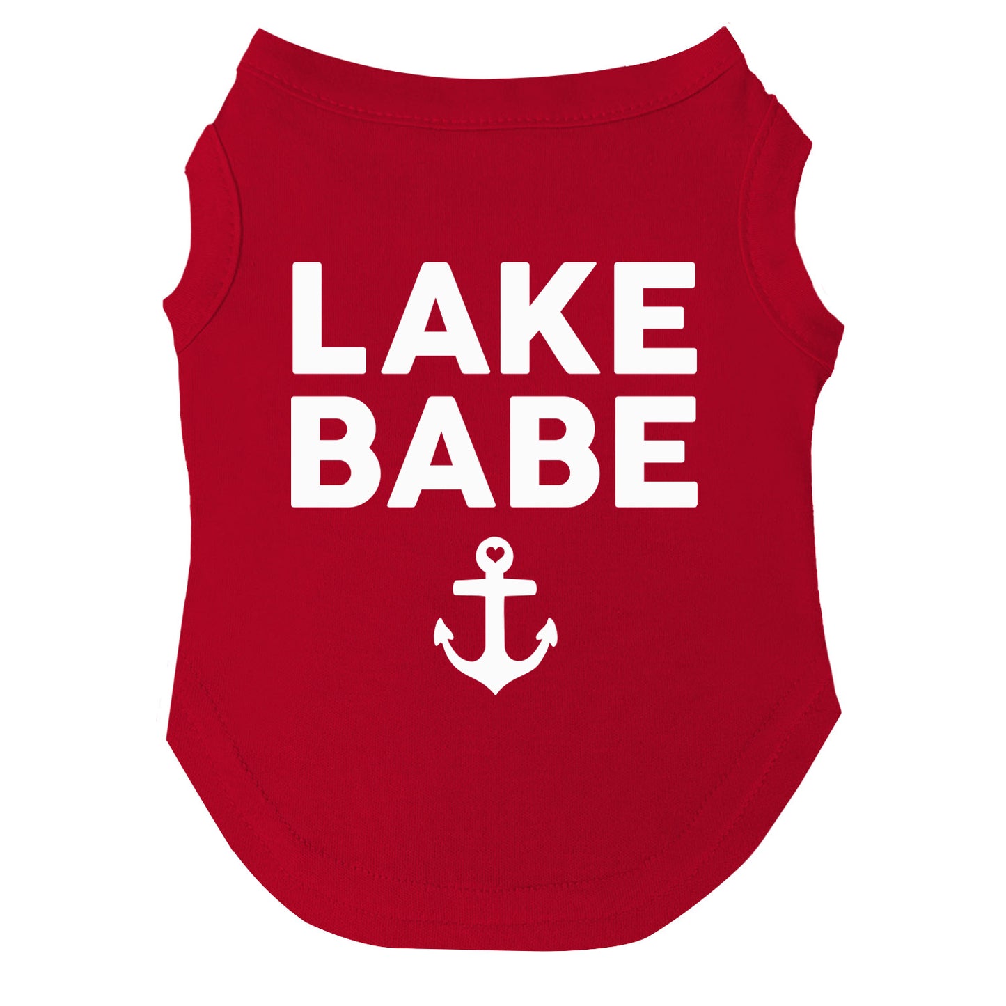 Lake Babe Dog Tee | Soft Cotton Blend | Made in USA | Outdoor Pet Outfit | Summer Pup Apparel