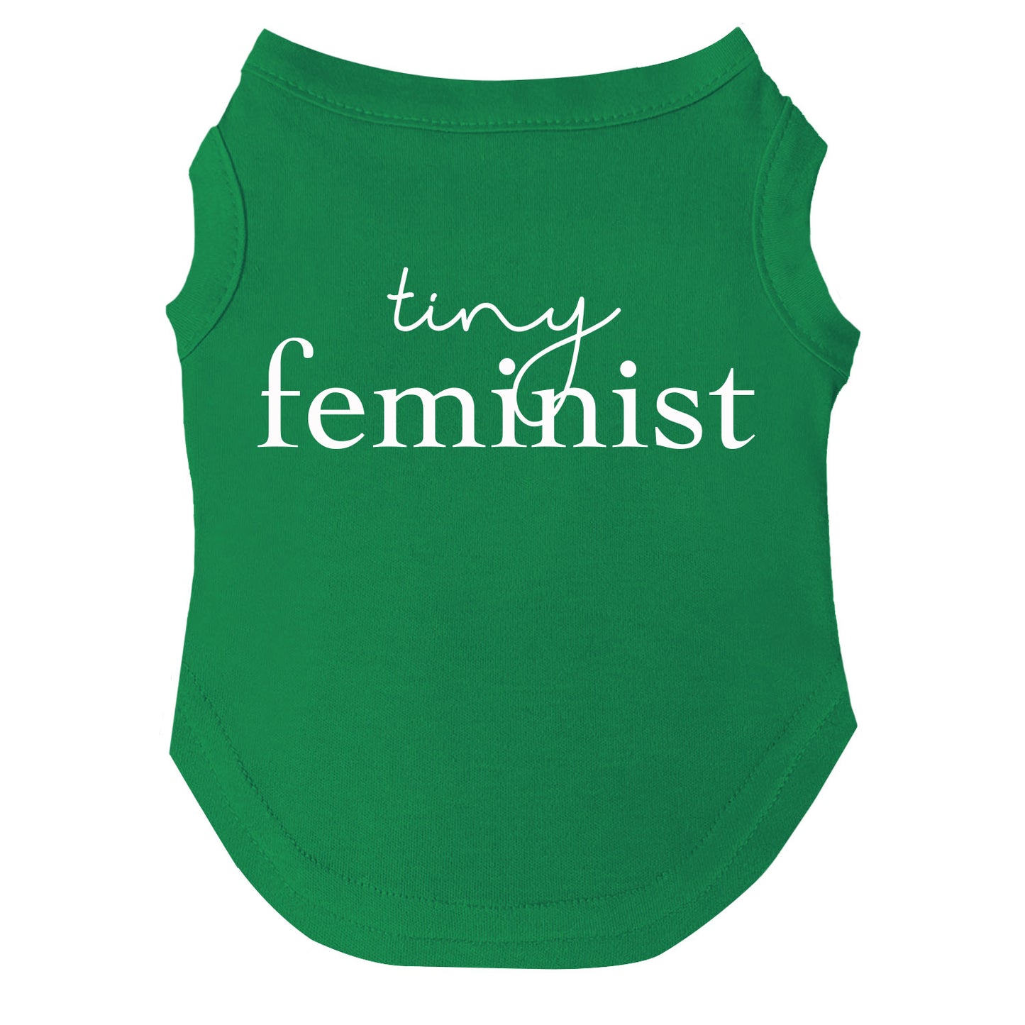 Tiny Feminist Dog Tee | Soft Cotton Blend | Made in USA | Empowering Dog Shirt | Feminist Pet Apparel
