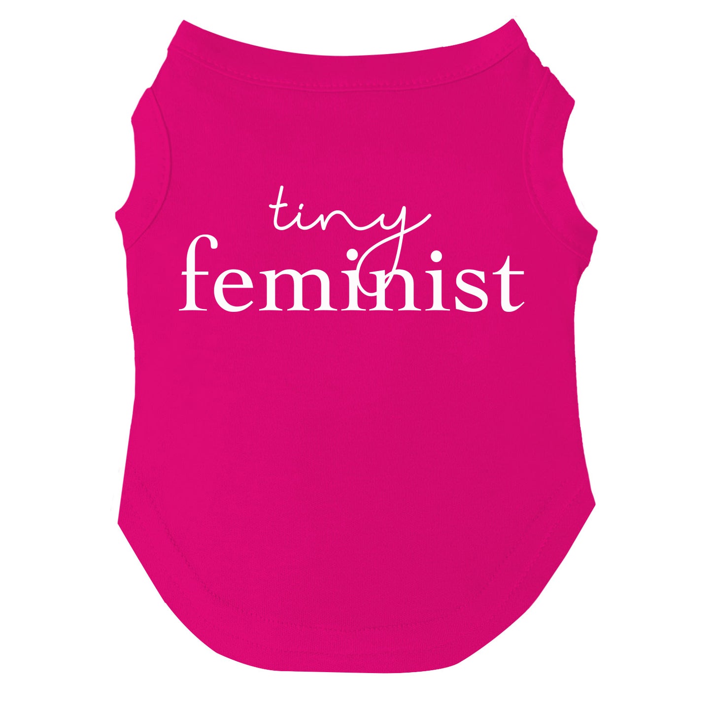 Tiny Feminist Dog Tee | Soft Cotton Blend | Made in USA | Empowering Dog Shirt | Feminist Pet Apparel