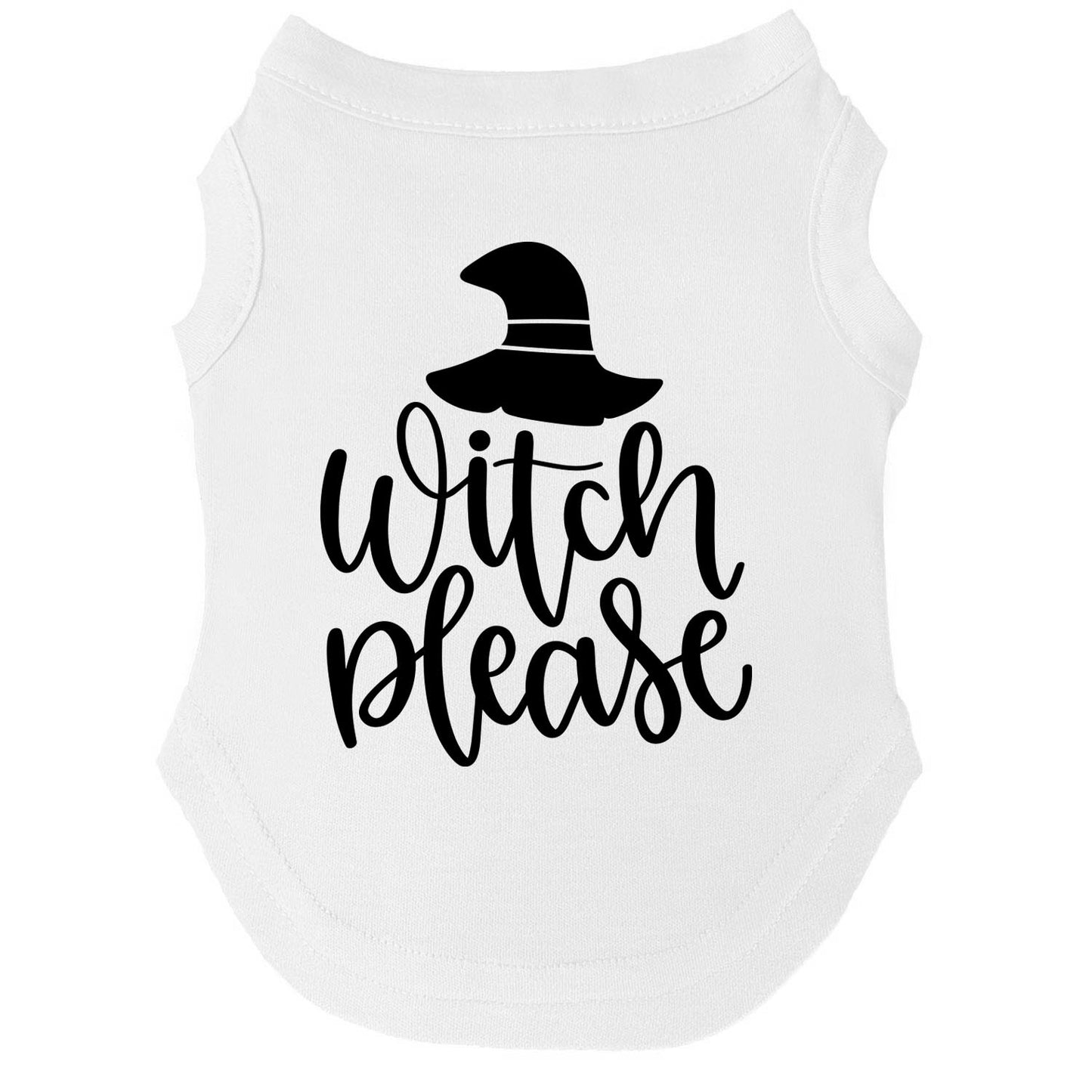 Witch Please Dog Tee | Soft Cotton Blend | Made in USA | Halloween Dog Shirt | Funny Pet Apparel