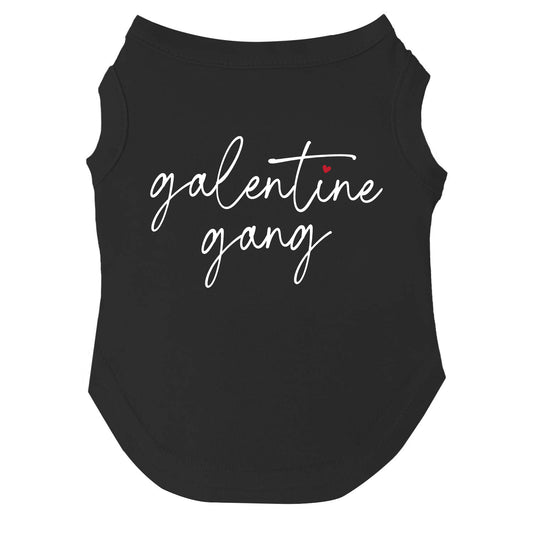 Galentine Gang Dog Tee | Soft Cotton Blend | Made in USA | Funny Pet Outfit | Friendship Pup Apparel
