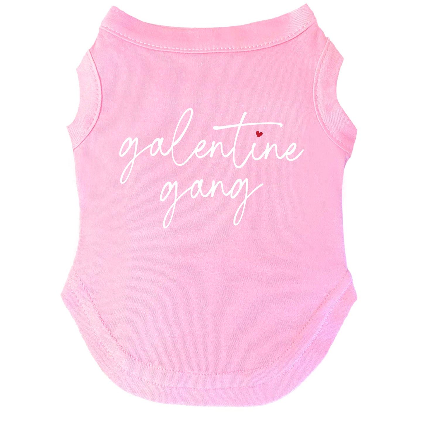 Galentine Gang Dog Tee | Soft Cotton Blend | Made in USA | Funny Pet Outfit | Friendship Pup Apparel