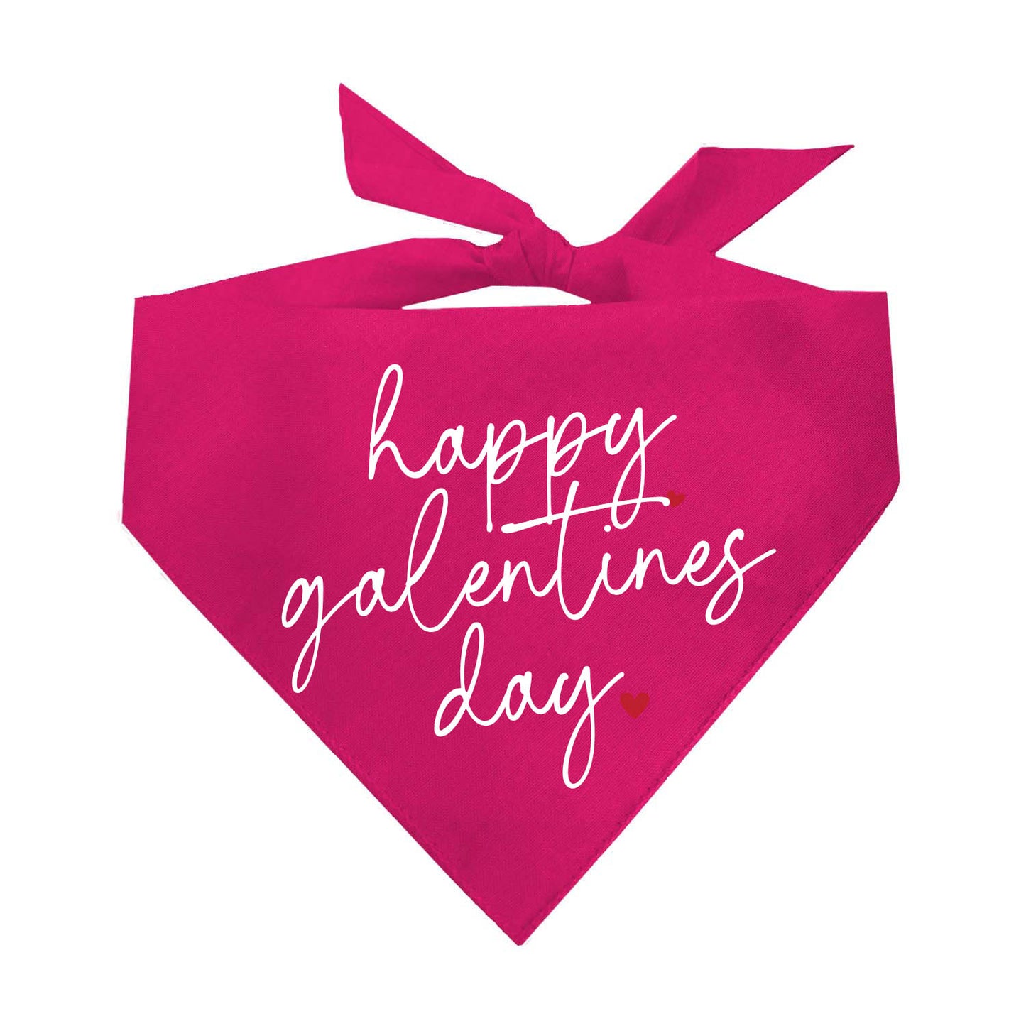 Happy Galentine’s Day Dog Bandana | 100% Natural Cotton Triangle | Made in USA | Valentine’s Day Pet Outfit | Festive Pup Accessory