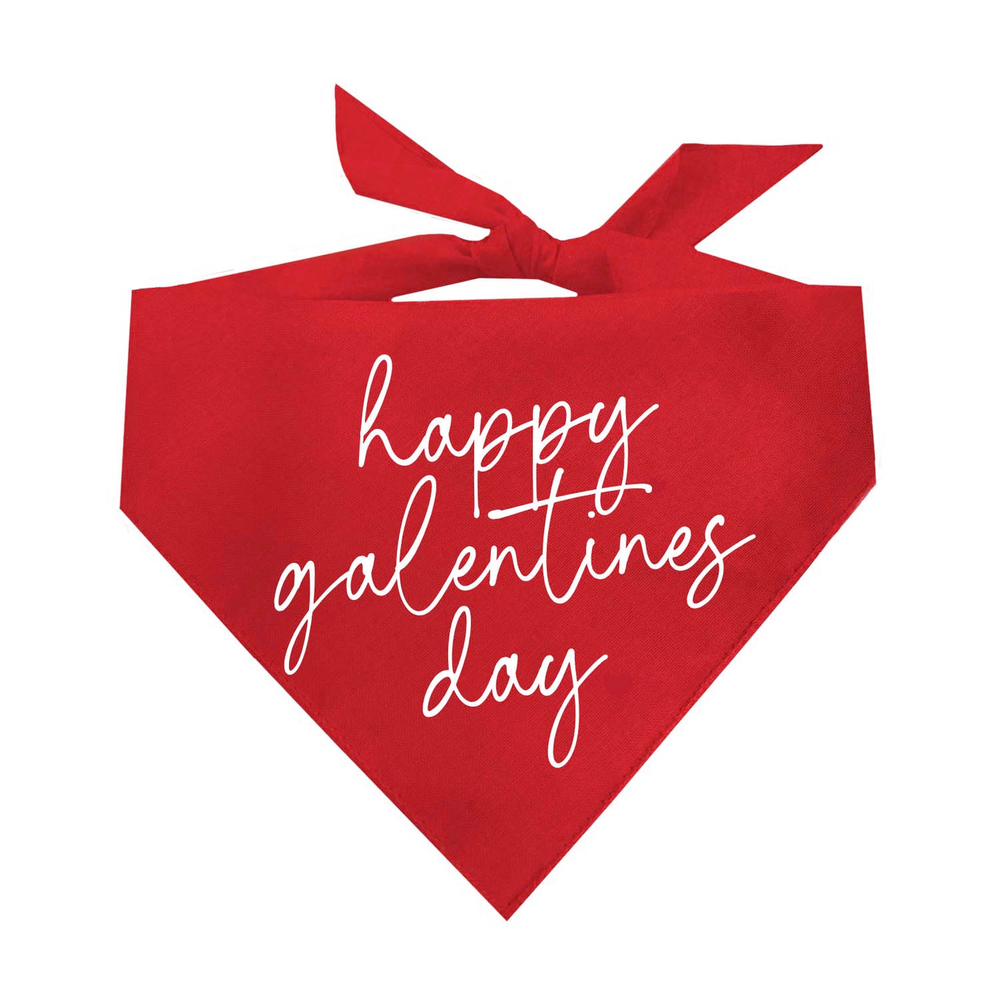 Happy Galentine’s Day Dog Bandana | 100% Natural Cotton Triangle | Made in USA | Valentine’s Day Pet Outfit | Festive Pup Accessory