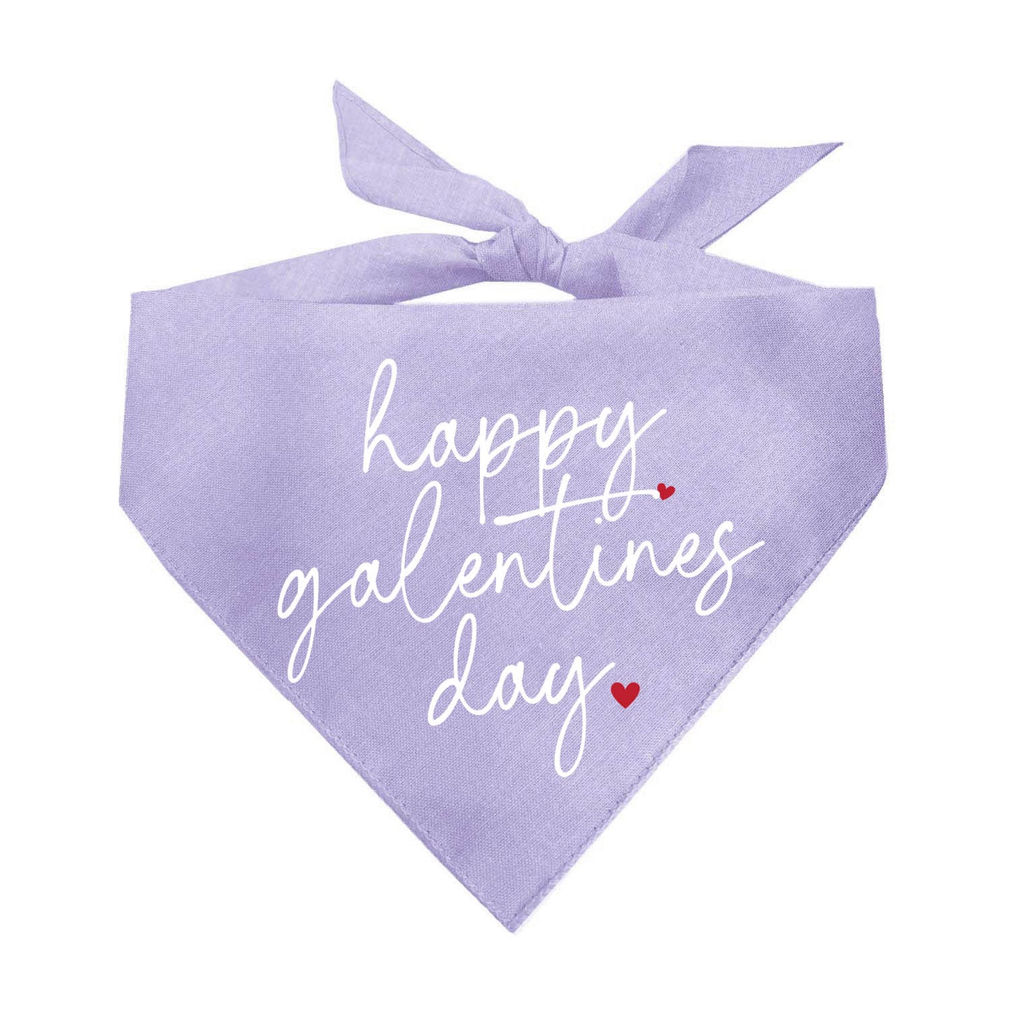 Happy Galentine’s Day Dog Bandana | 100% Natural Cotton Triangle | Made in USA | Valentine’s Day Pet Outfit | Festive Pup Accessory