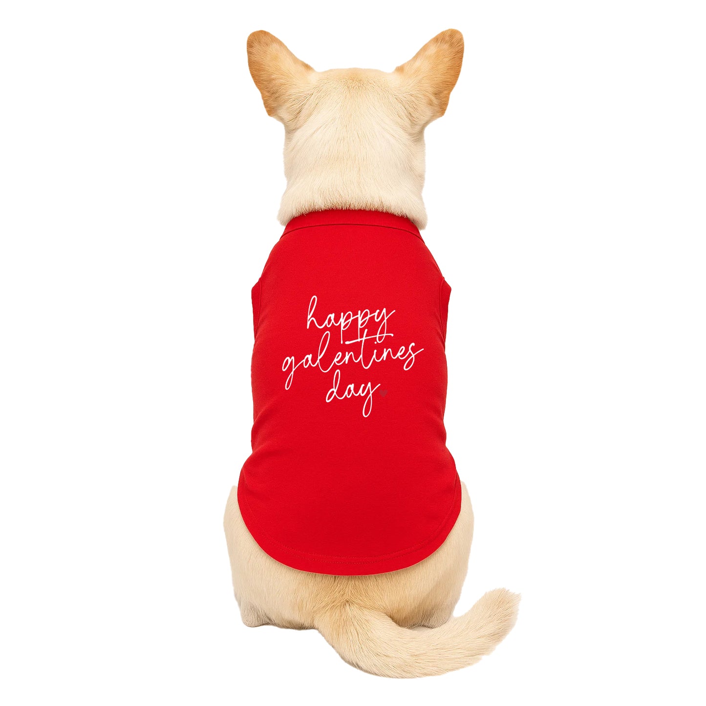 Happy Galentine’s Day Dog Tee | Soft Cotton Blend | Made in USA | Funny Pet Outfit | Friendship Pup Apparel