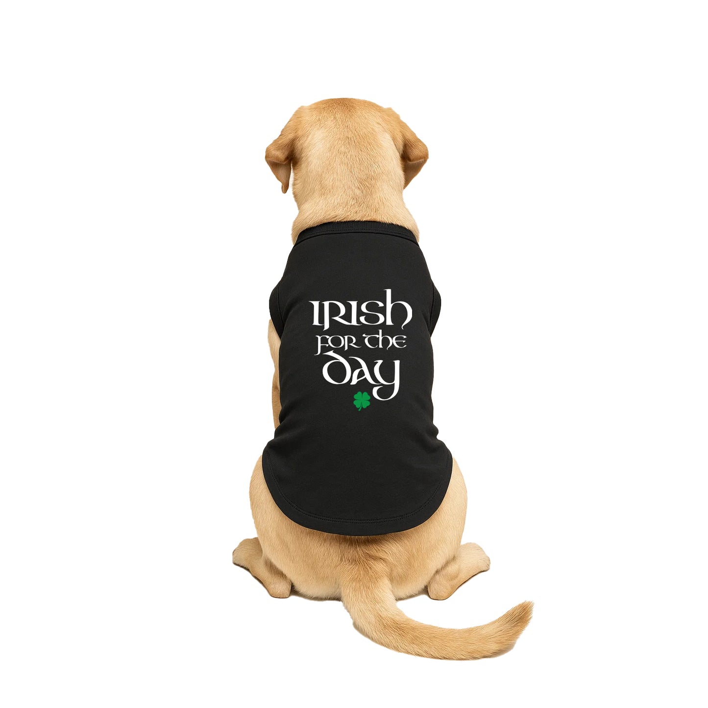 Irish for the Day Dog Tee | Soft Cotton Blend | Made in USA | St. Patrick’s Day Dog Shirt | Festive Irish Pet Apparel