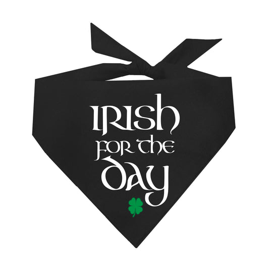 Irish for the Day Dog Bandana | 100% Natural Cotton Triangle | Made in USA | St. Patrick’s Day Pet Outfit | Festive Pup Accessory