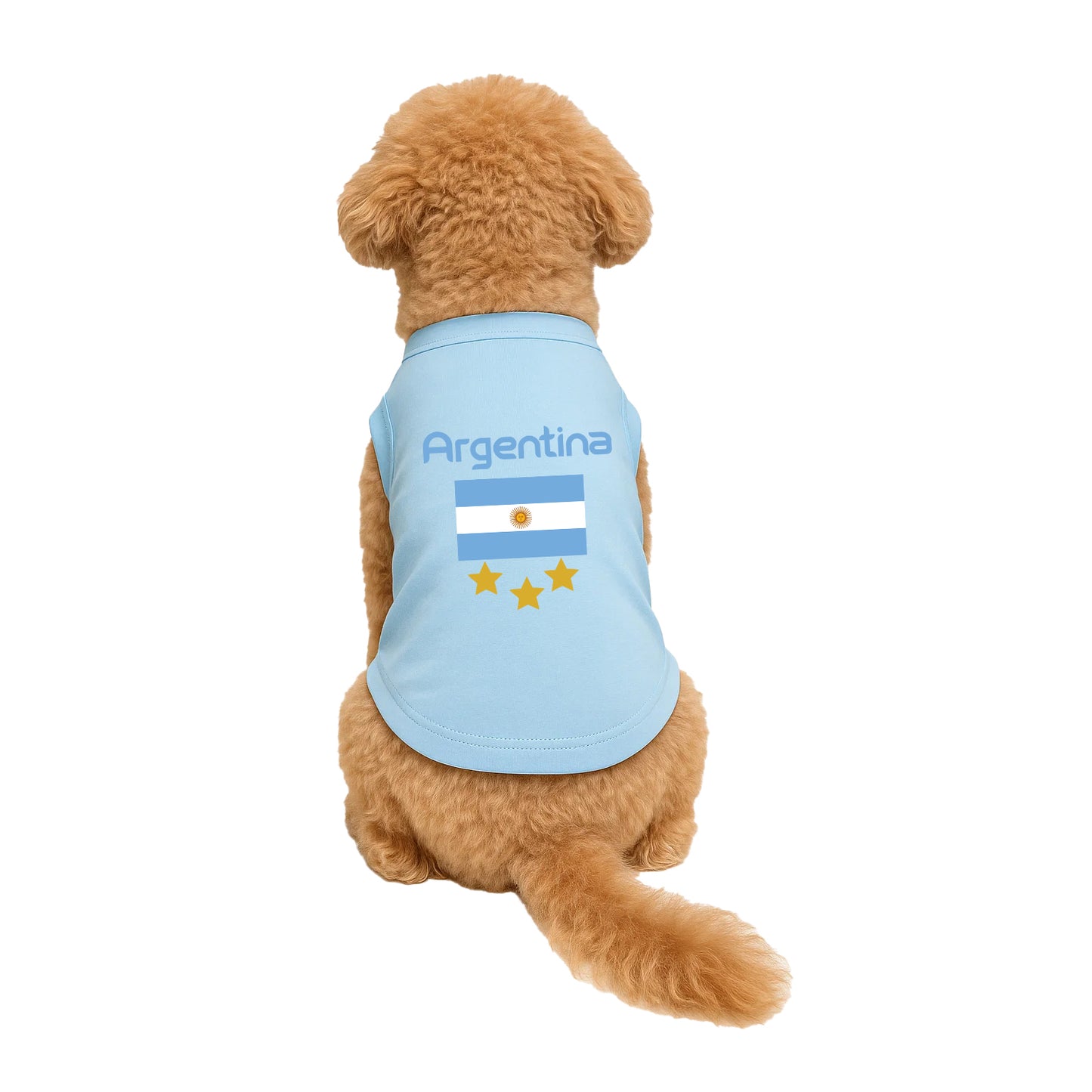 Argentina Soccer Dog Tee | World Cup Dog Shirt