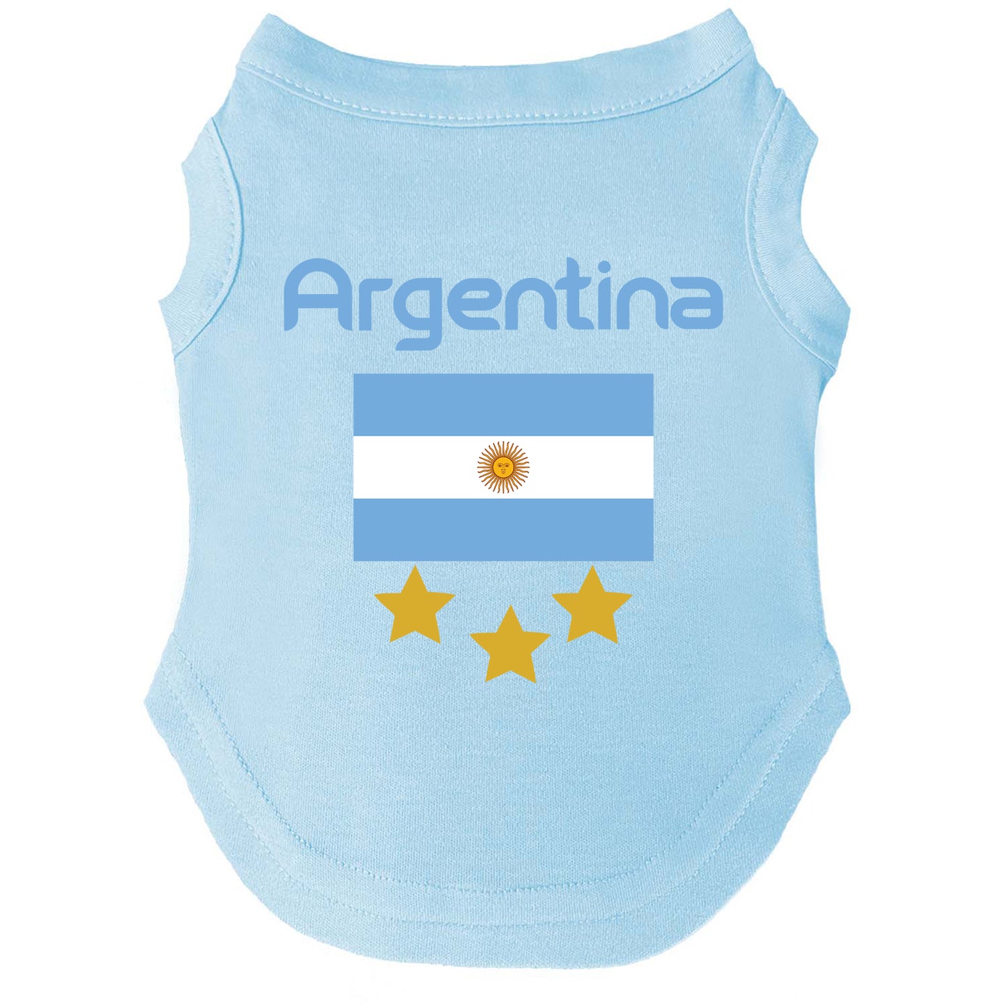 Argentina Soccer Dog Tee | World Cup Dog Shirt