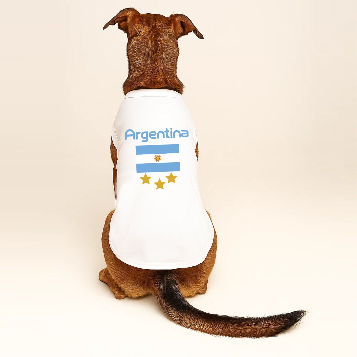 Argentina Soccer Dog Tee | World Cup Dog Shirt