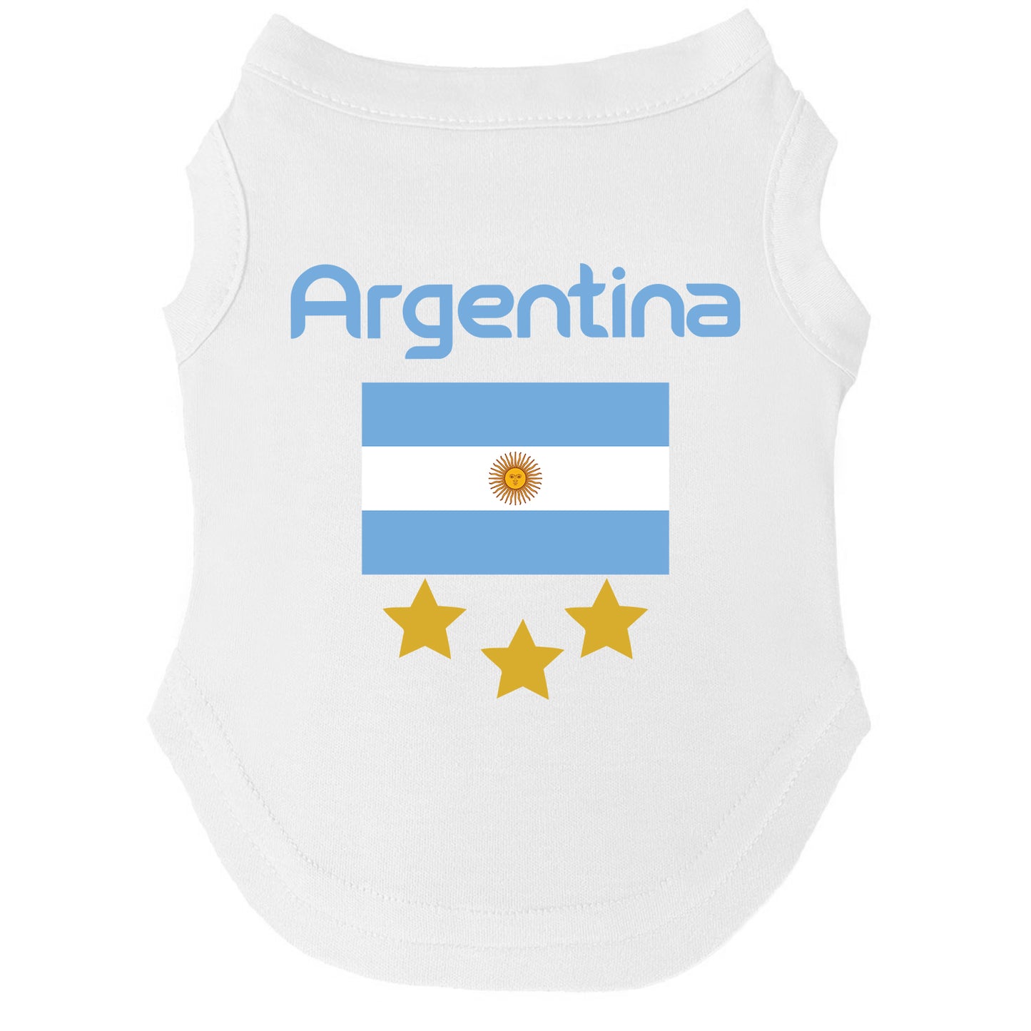 Argentina Soccer Dog Tee | World Cup Dog Shirt