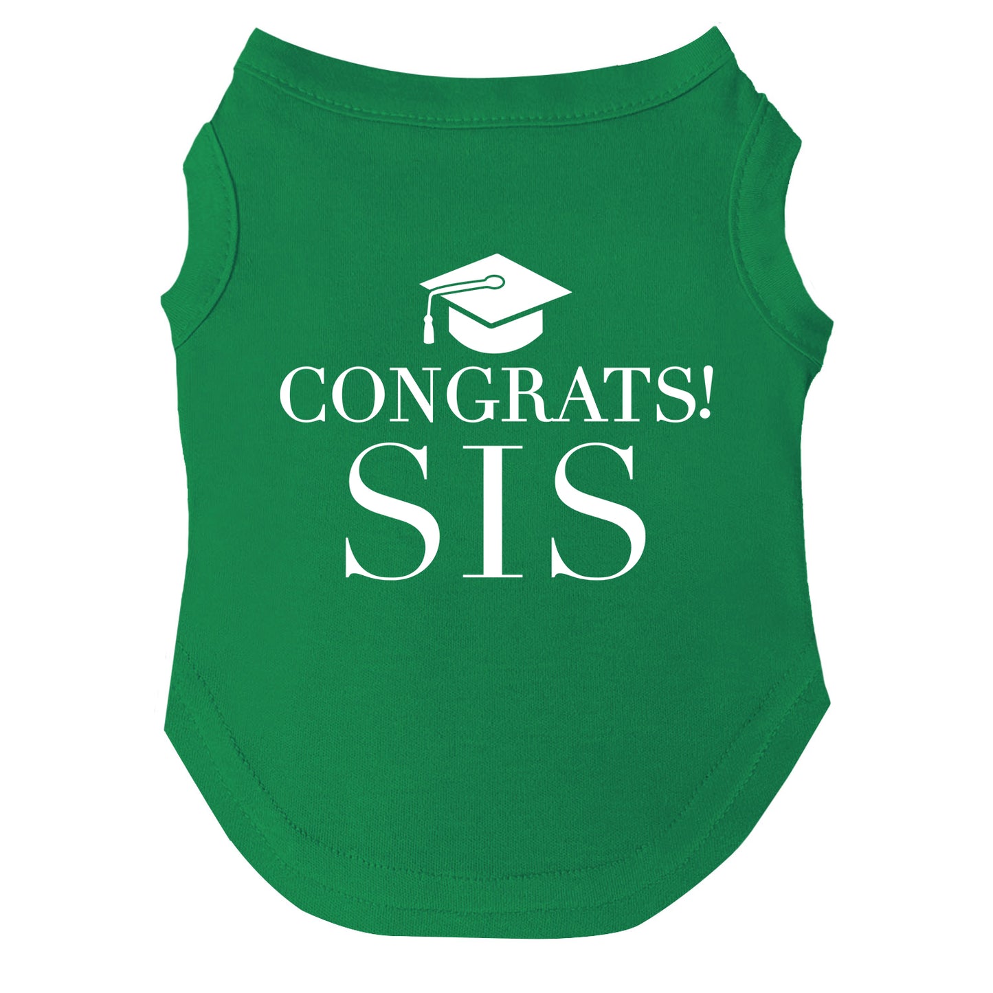 Congrats Sis Dog Tee | Graduation Dog Shirt