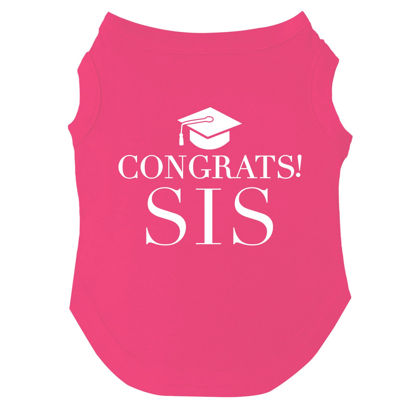 Congrats Sis Dog Tee | Graduation Dog Shirt