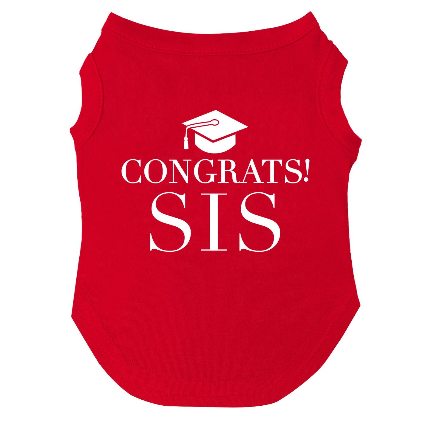 Congrats Sis Dog Tee | Graduation Dog Shirt
