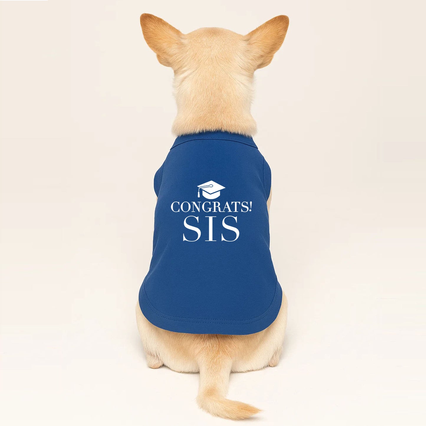 Congrats Sis Dog Tee | Graduation Dog Shirt
