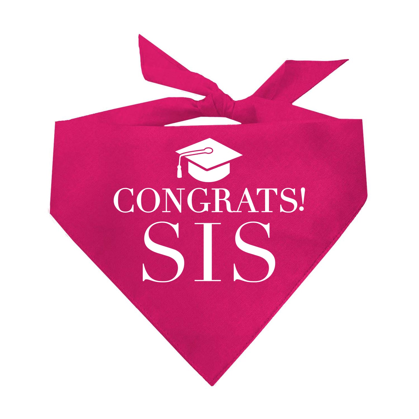Congrats Sis Dog Bandana | Graduation Bandana