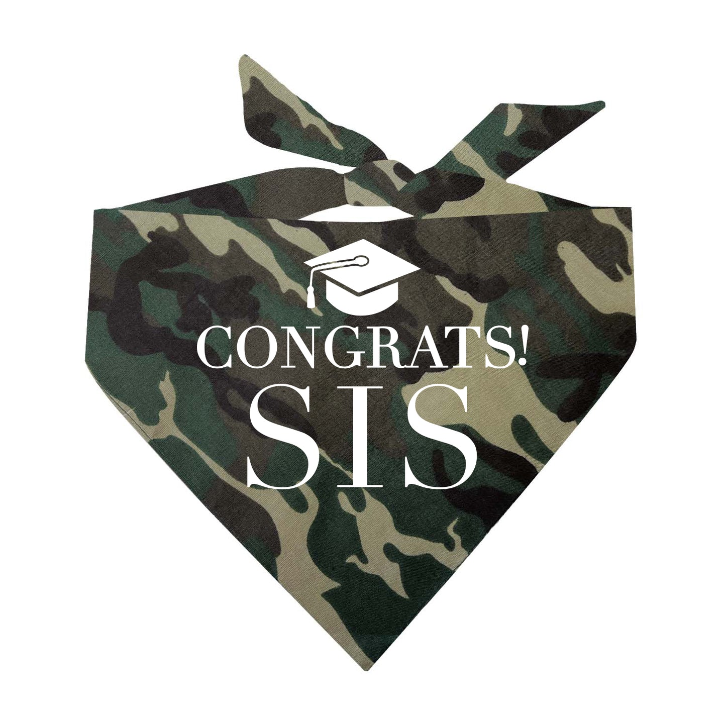 Congrats Sis Dog Bandana | Graduation Bandana