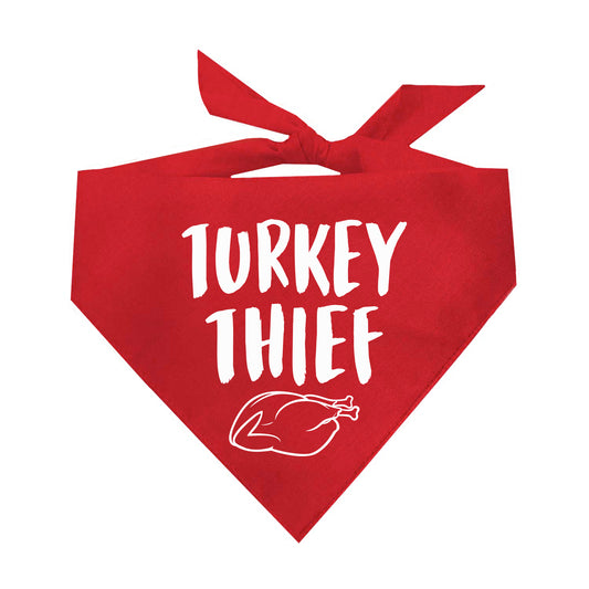 Turkey Thief Thanksgiving Triangle Dog Bandana