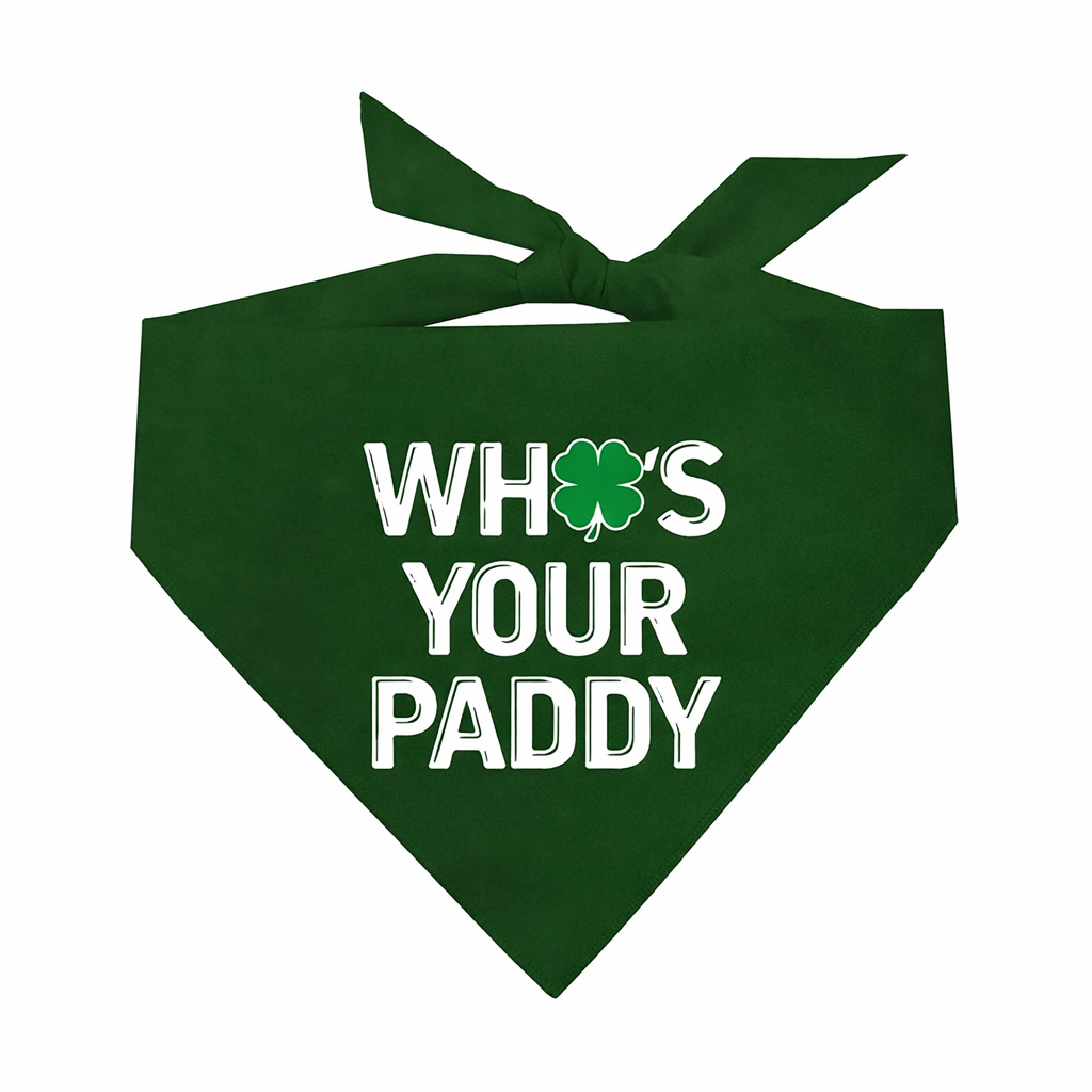 Who’s Your Paddy Dog Bandana | St. Patrick’s Day