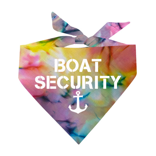 Boat Security Scrunch Tie Dye Pattern Triangle Dog Bandana