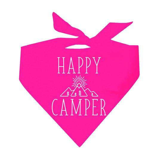 Happy Camper Triangle Dog Bandana
