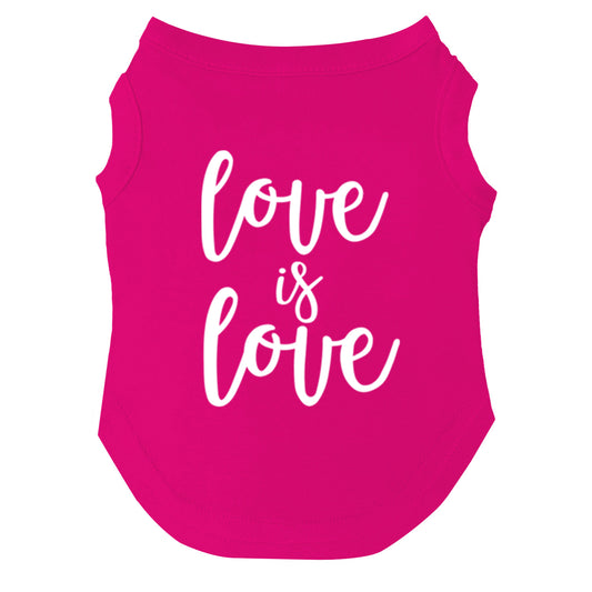 Love is Love | Pride Dog Tee | LGBTQ+ Pet Apparel