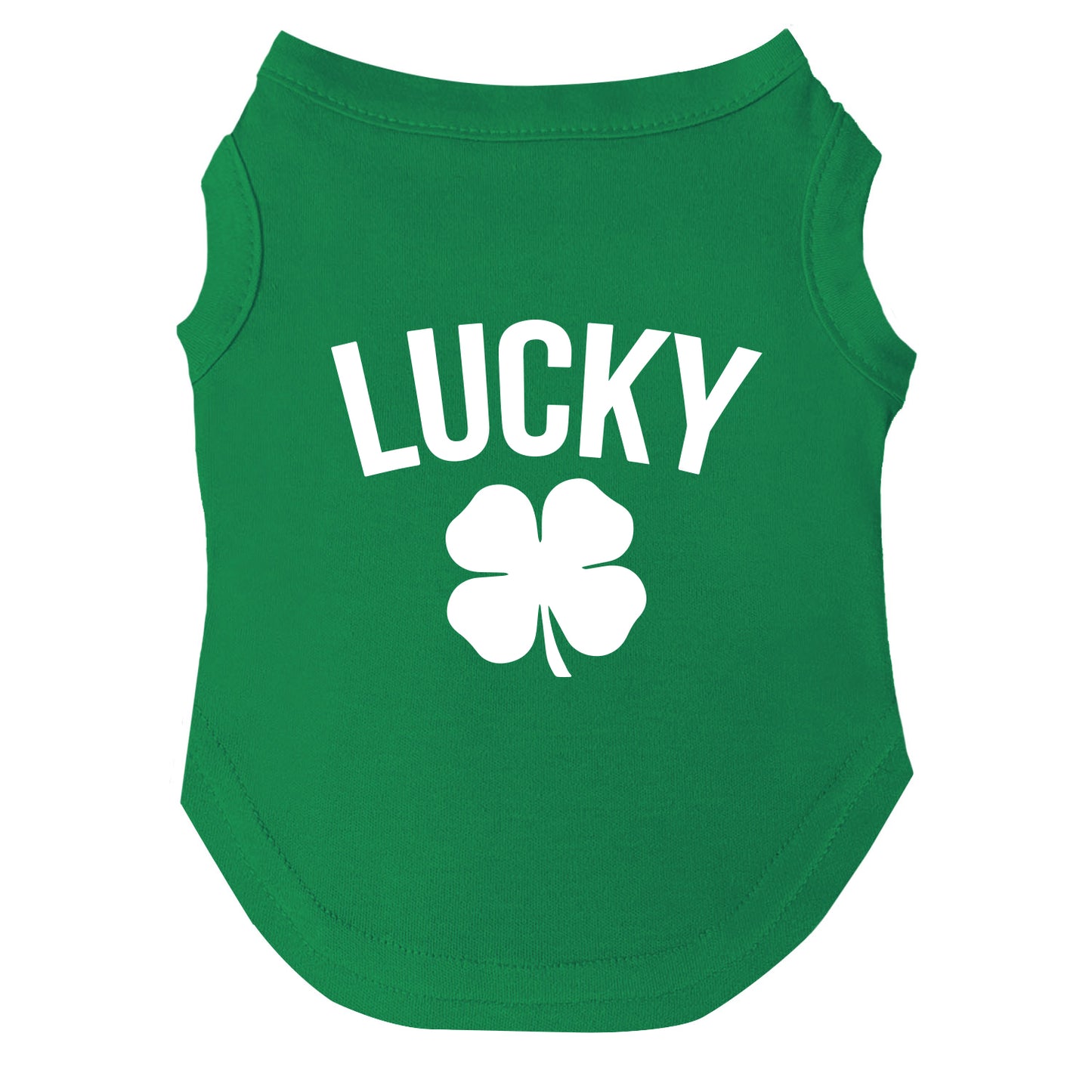 Lucky Shamrock Dog Tee | Soft Cotton Blend | Made in USA | St. Patrick’s Day Pet Outfit