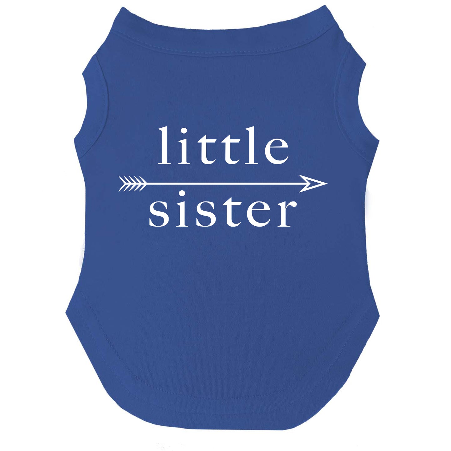 Little Sister Arrow Dog Tee | Soft Cotton Blend | Made in USA | Cute & Funny Pet Outfit