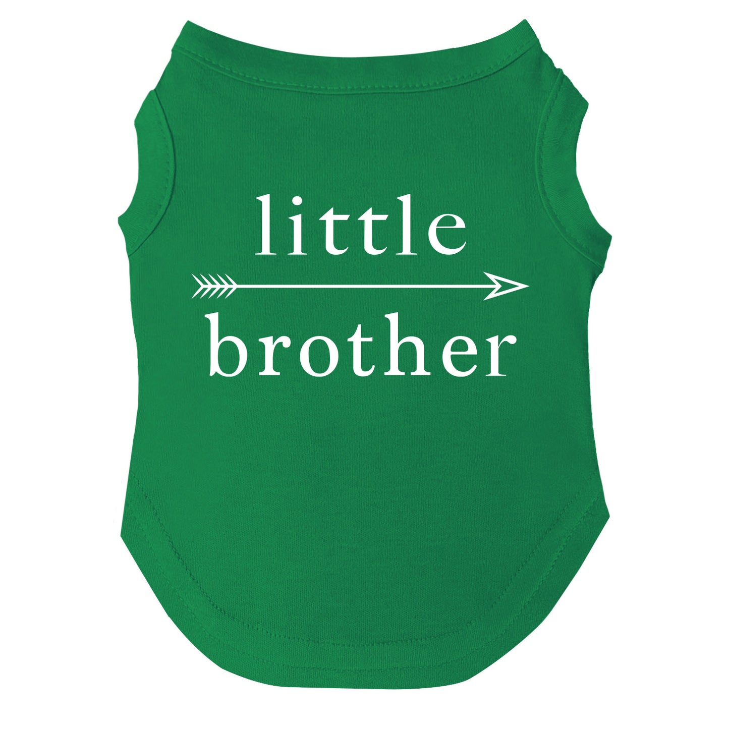 Little Brother Arrow Dog Tee | Soft Cotton Blend | Made in USA | Cute & Funny Pet Outfit
