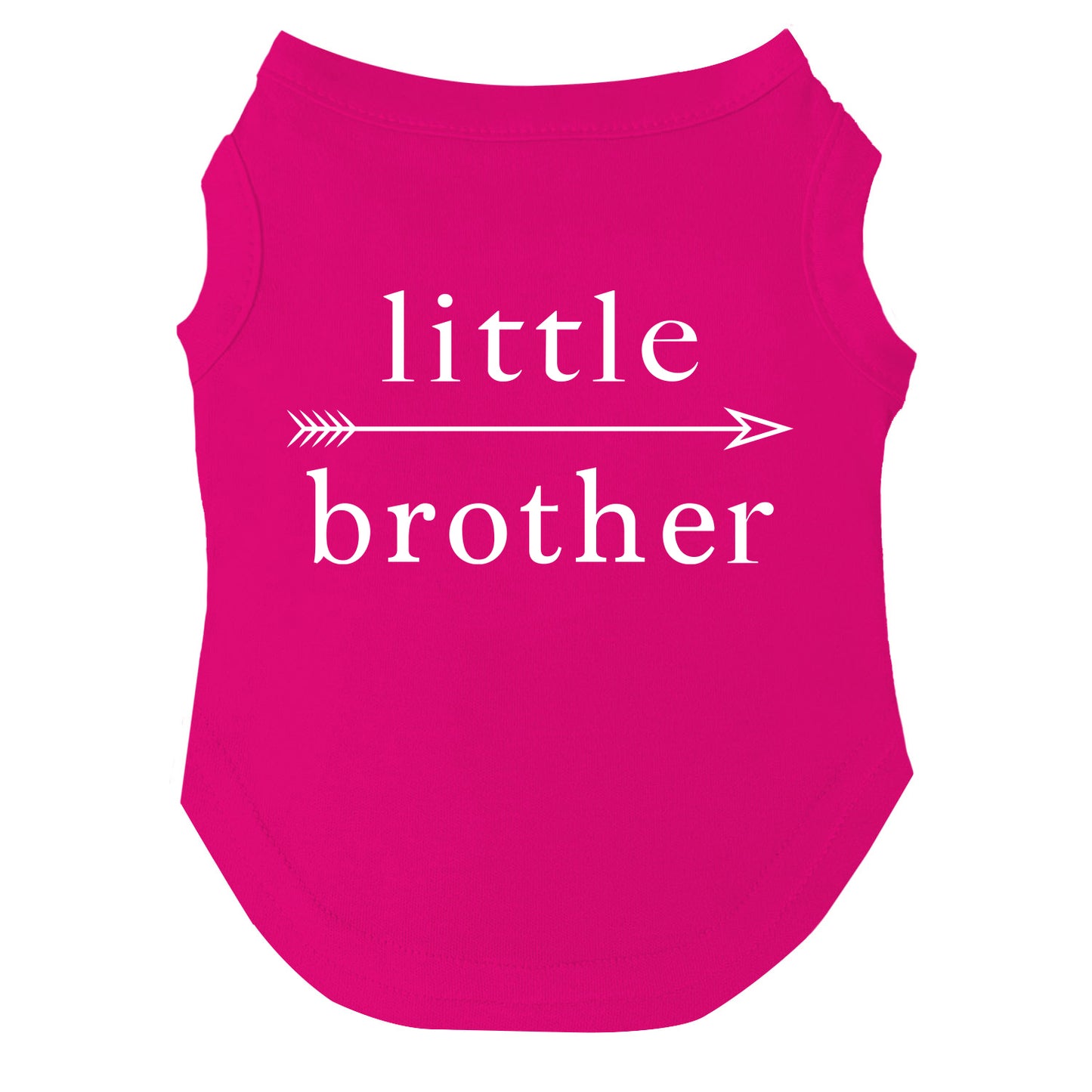 Little Brother Arrow Dog Tee | Soft Cotton Blend | Made in USA | Cute & Funny Pet Outfit