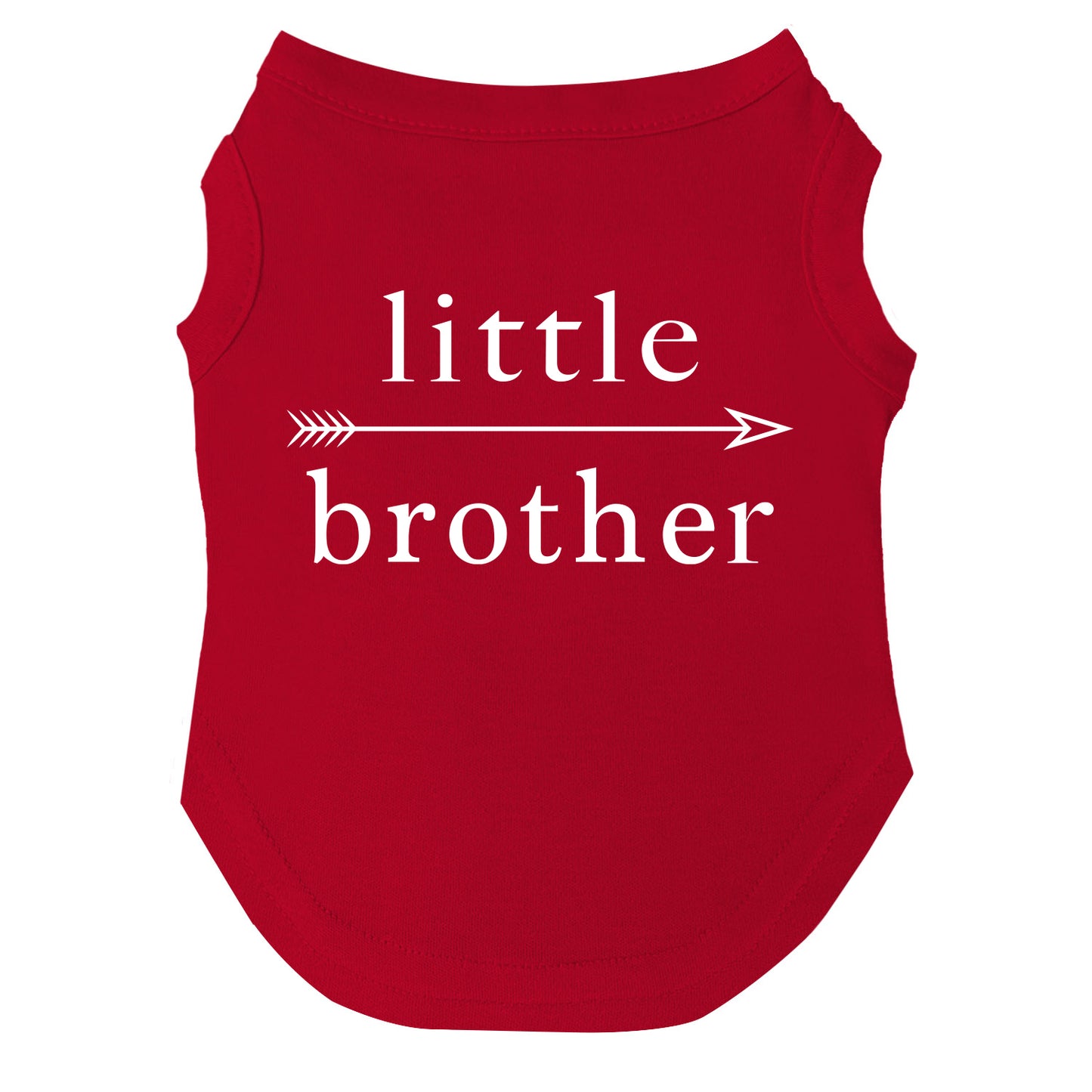 Little Brother Arrow Dog Tee | Soft Cotton Blend | Made in USA | Cute & Funny Pet Outfit